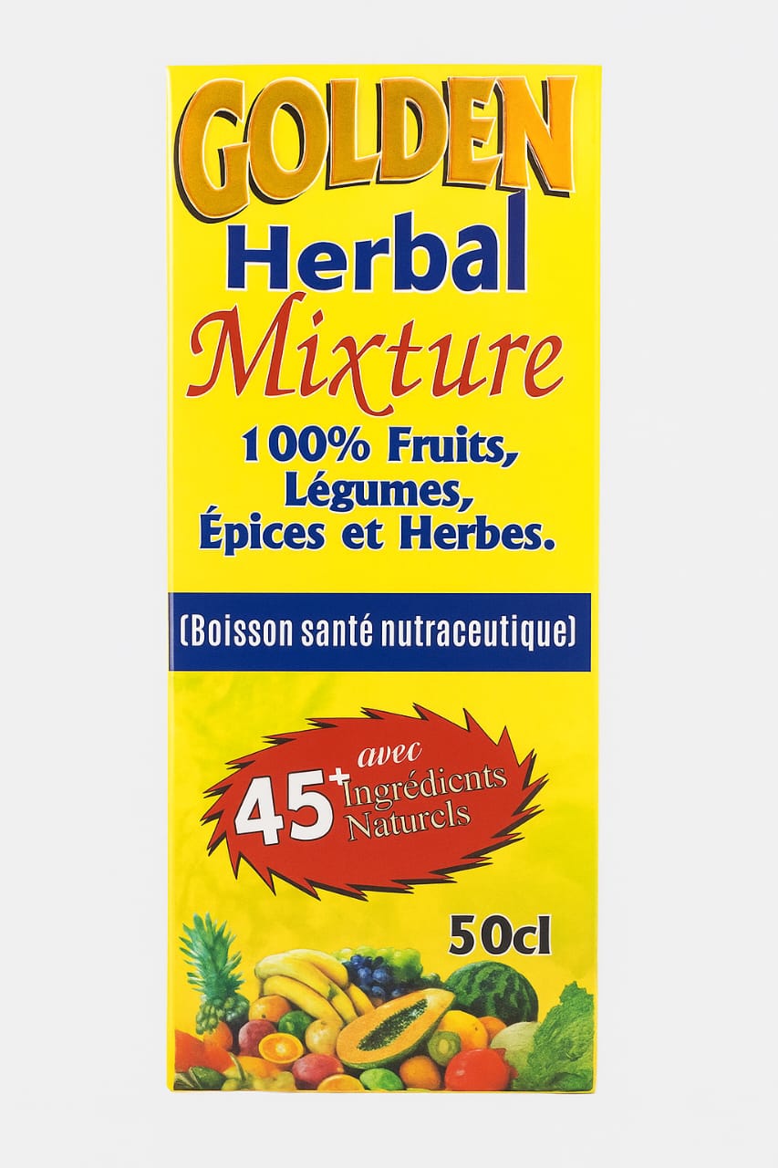Golden Herbal Mixture (Pack of 6 bottles of herbal drink and one bottle of eye drop)